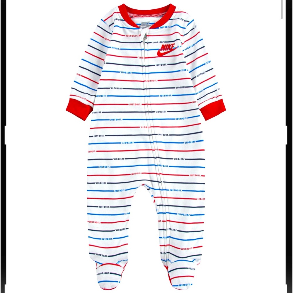 Nike Onesie Footie Pjs Pajamas Sleep Bundle Set For Baby Kid Boy Girl